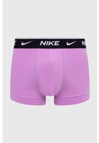 Nike bokserki 3-pack męskie kolor różowy. Kolor: różowy. Materiał: tkanina, włókno, skóra #4
