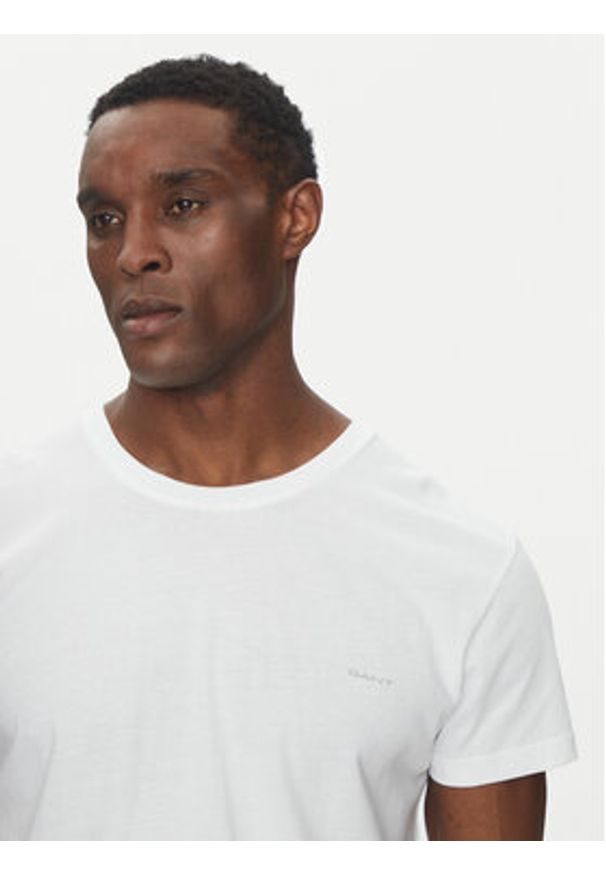 GANT - Gant Komplet t-shirtów 900012008 Biały Regular Fit. Kolor: biały. Materiał: bawełna