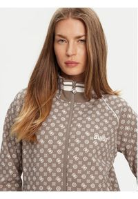 Guess Bluza V5YQ03 KB212 Brązowy Regular Fit. Kolor: brązowy. Materiał: syntetyk #4