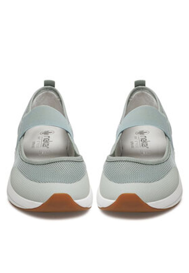 Rieker Sneakersy N8551-52 Zielony. Kolor: zielony. Materiał: materiał