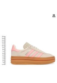 Adidas - adidas Sneakersy Gazelle Bold JQ7409 Beżowy. Kolor: beżowy. Materiał: skóra, zamsz. Model: Adidas Gazelle #7