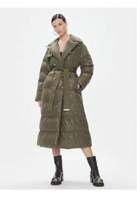 Pinko - PINKO Kurtka zimowa Toner 101640 A126 Khaki Regular Fit. Kolor: brązowy. Materiał: syntetyk. Sezon: zima