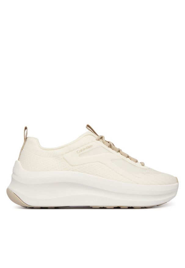 Sneakersy Calvin Klein. Kolor: biały. Sport: bieganie