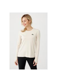 ROUGH RADICAL - Damska koszulka sportowa Rough Radical Fun Ls. Kolor: beżowy. Długość rękawa: długi rękaw. Sport: fitness #1