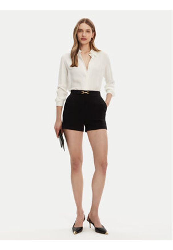 Elisabetta Franchi Szorty materiałowe SH-007-51E2-V240 Czarny Regular Fit. Kolor: czarny. Materiał: syntetyk