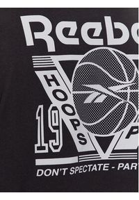 Reebok T-Shirt Basketball IB2123 Czarny Regular Fit. Kolor: czarny. Materiał: bawełna