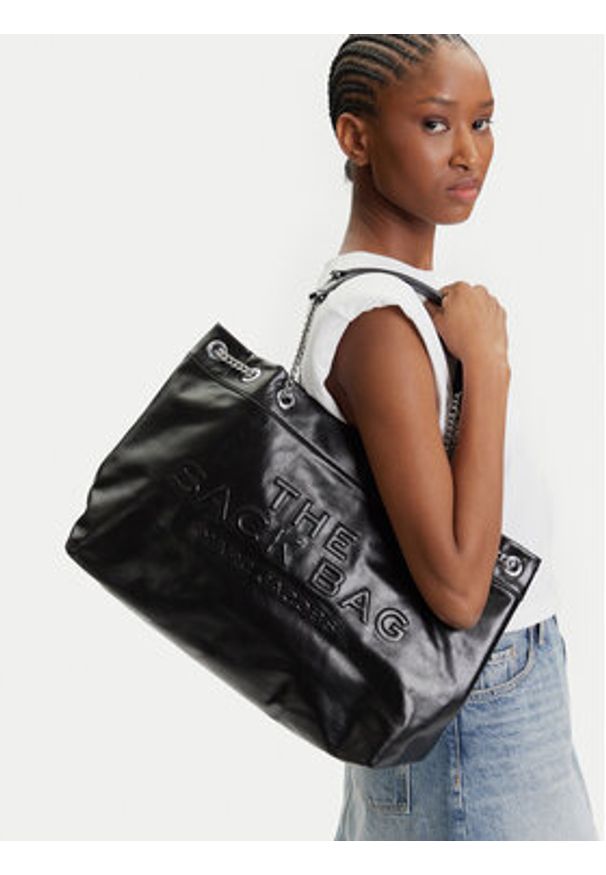 MARC JACOBS - Marc Jacobs Torebka The Large Chain Sack Bag 2S5HSH025H02 Czarny. Kolor: czarny. Materiał: skórzane