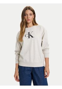 Calvin Klein Jeans Bluza Monologo LV047B234G Szary Relaxed Fit. Kolor: szary. Materiał: bawełna