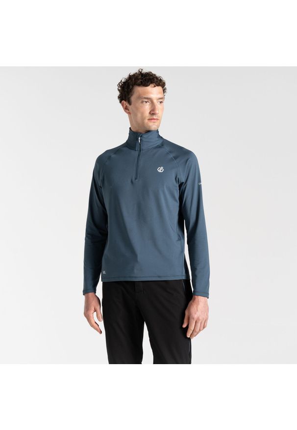 DARE 2B - Bluza turystyczna męska Dare 2B Fuse Up II termoaktywna. Kolor: szary, niebieski, wielokolorowy. Materiał: poliester, elastan. Sezon: zima. Sport: narciarstwo, turystyka piesza