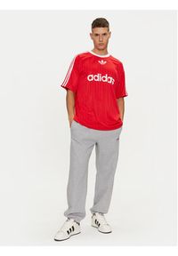 Adidas - adidas T-Shirt adicolor IM9458 Czerwony Loose Fit. Kolor: czerwony. Materiał: syntetyk