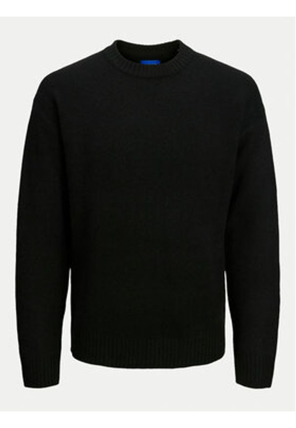 Jack & Jones - Jack&Jones Sweter Rollie 12215468 Czarny Relaxed Fit. Kolor: czarny. Materiał: syntetyk
