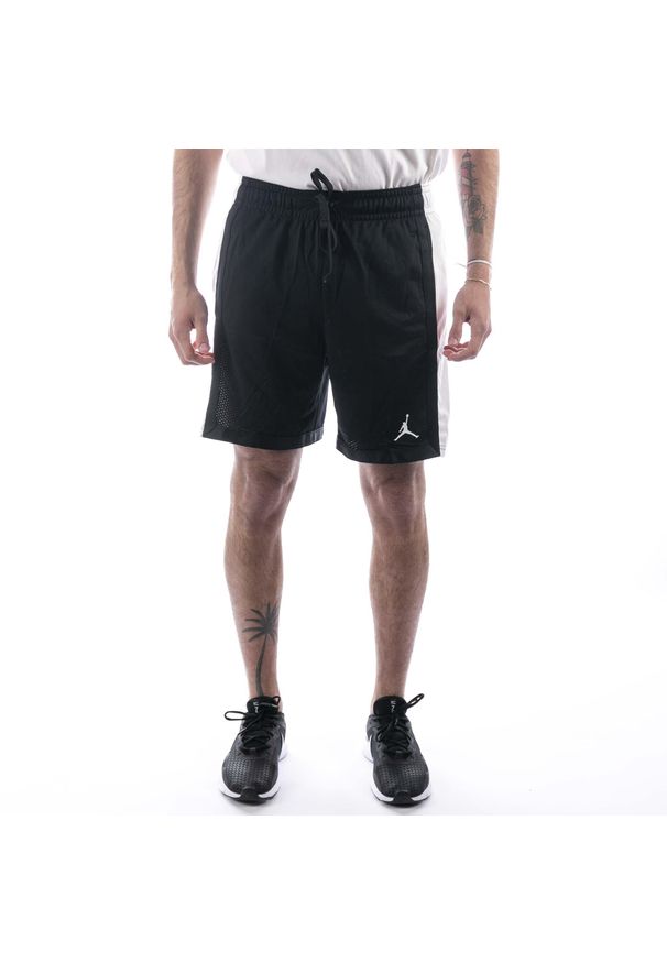 Nike - Spodenki męskie nike jordan dri-fit sport mesh shorts black. Kolor: czarny. Materiał: mesh. Technologia: Dri-Fit (Nike). Sport: koszykówka