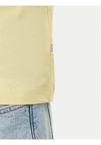 Guess Jeans T-Shirt M6GIC0 K8HM0 Żółty Regular Fit. Kolor: żółty. Materiał: bawełna #5