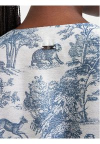 Fracomina Sukienka codzienna FS26SD1010W435K5 Niebieski jasny Regular Fit. Okazja: na co dzień. Kolor: niebieski. Materiał: syntetyk. Typ sukienki: proste. Styl: casual #4