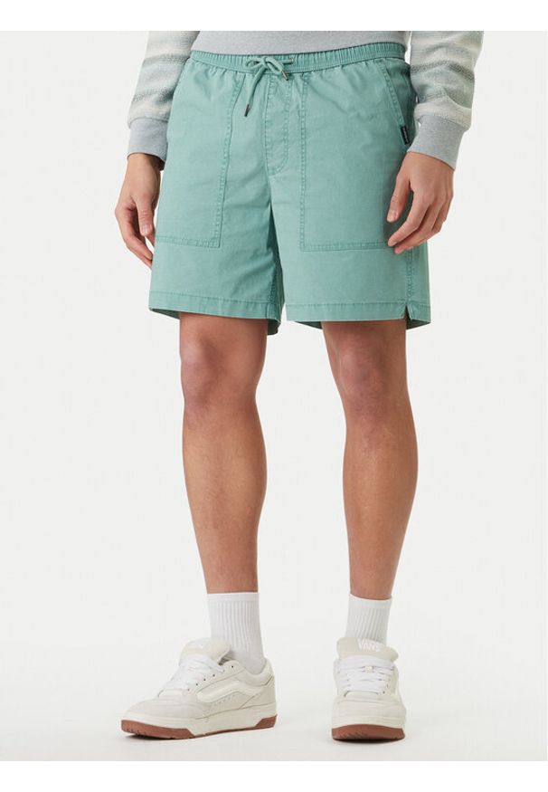 Quiksilver Szorty materiałowe Taxer Fatigue EQYWS03897 Zielony Regular Fit. Kolor: zielony. Materiał: bawełna