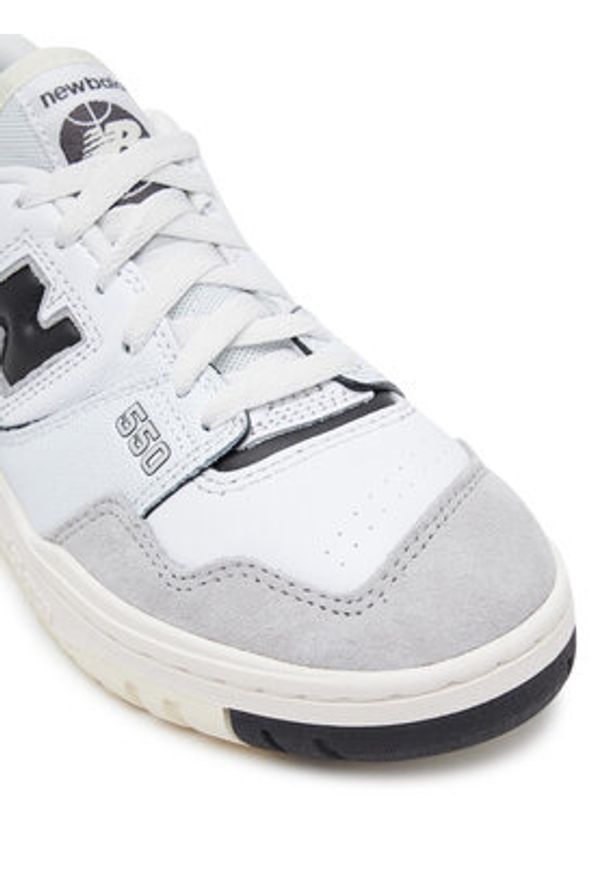 New Balance Sneakersy BB550GWB Biały. Kolor: biały. Materiał: skóra