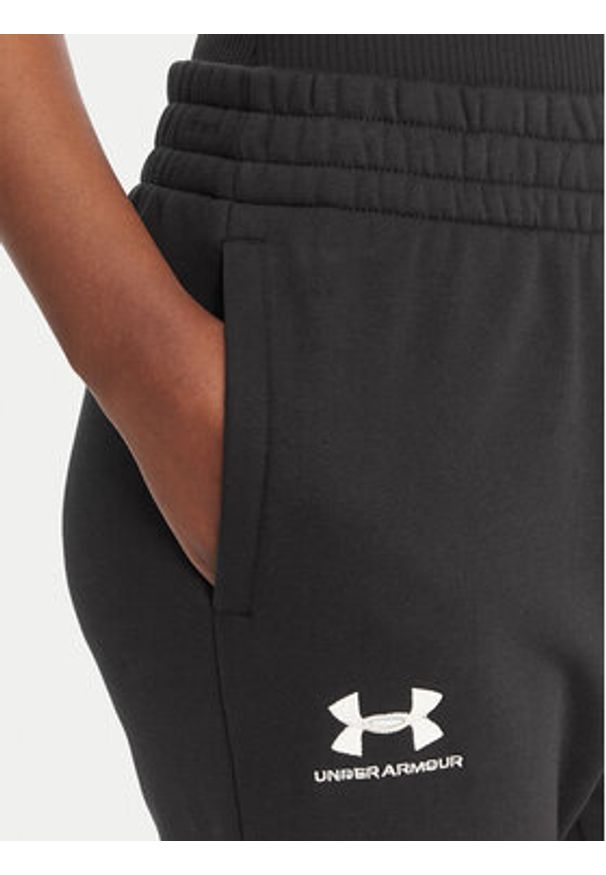 Under Armour Spodnie dresowe UA Icon Fleece 6001537 Czarny Slim Fit. Kolor: czarny. Materiał: bawełna