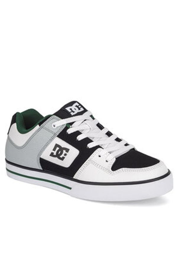 DC Shoes Sneakersy PURE 300660-WBN Biały. Kolor: biały. Materiał: skóra