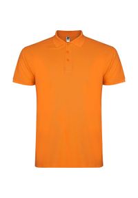 ROLY - Męska Koszulka Polo Star. Typ kołnierza: polo. Kolor: żółty, wielokolorowy, pomarańczowy #1