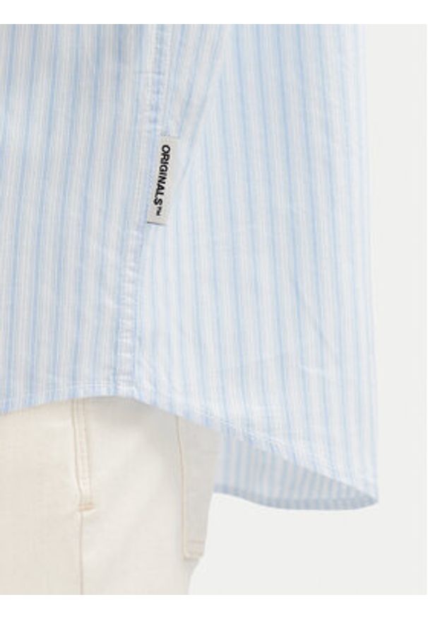 Jack & Jones Koszula Atlas 12271085 Błękitny Wide Fit. Kolor: niebieski. Materiał: bawełna