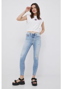 Tommy Jeans jeansy NORA BF2214 DW0DW12393.PPYY damskie medium waist. Kolor: niebieski #4