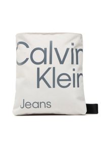 Calvin Klein Jeans Saszetka Sport Essentials Flatpack18 Aop K50K509825 Beżowy. Kolor: beżowy. Materiał: materiał