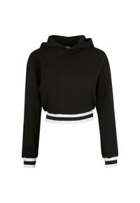 Damska krótka bluza z kapturem Urban Classics College GT. Typ kołnierza: kaptur. Kolor: czarny. Długość: krótkie #1