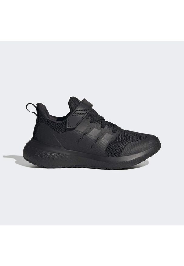 Buty do chodzenia dla dzieci Adidas FortaRun 2.0 Cloudfoam Elastic Lace. Kolor: wielokolorowy, czarny, szary. Materiał: materiał. Model: Adidas Cloudfoam. Sport: turystyka piesza