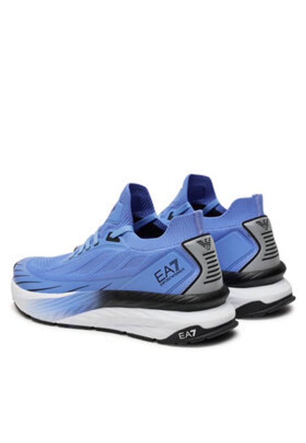 EA7 Emporio Armani Sneakersy X8X176 XK377 U038 Granatowy. Kolor: niebieski. Materiał: materiał