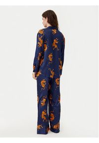 Hunkemöller Piżama Maritime Blue 300784 Granatowy Regular Fit. Kolor: niebieski. Materiał: syntetyk #3