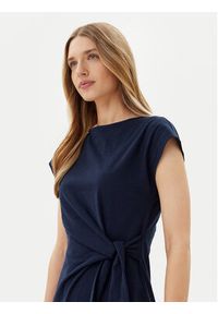 TOMMY HILFIGER - Tommy Hilfiger Sukienka codzienna WW0WW45159 Granatowy Regular Fit. Okazja: na co dzień. Kolor: niebieski. Materiał: bawełna. Typ sukienki: proste. Styl: casual #3