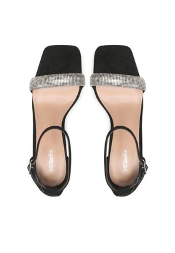 DeeZee Sandały KK5894-69 Czarny. Kolor: czarny. Materiał: materiał