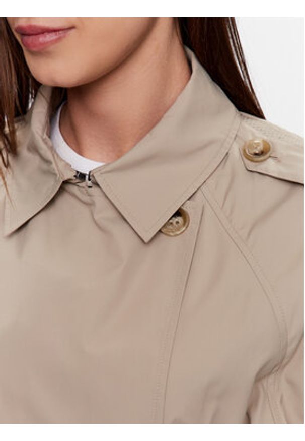 Geox Trencz Soleil W3522N-T2611 F5241 Brązowy Regular Fit. Kolor: brązowy. Materiał: syntetyk