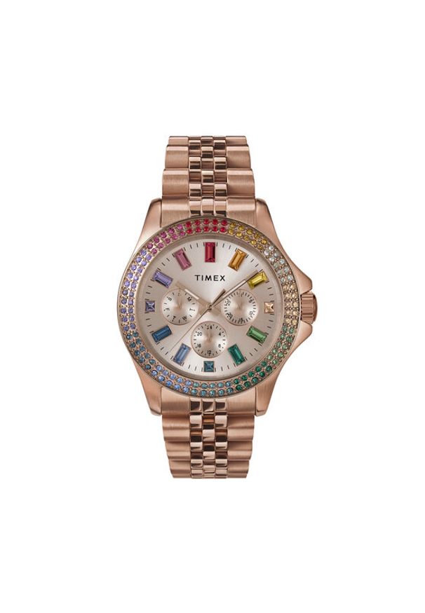 Timex Zegarek TW2W34200 Różowe złoto. Kolor: różowy, wielokolorowy, złoty