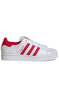 Adidas - Buty unisex adidas Originals Superstar II IH9257 - białe. Zapięcie: pasek. Kolor: biały. Materiał: guma, skóra. Szerokość cholewki: normalna. Wzór: aplikacja. Sezon: lato. Model: Adidas Superstar #1