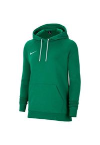 Nike - Damska Bluza Z Kapturem Park 20 Raglan. Typ kołnierza: kaptur. Kolor: zielony. Długość rękawa: raglanowy rękaw