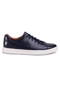 Clarks Sneakersy Un Costa Lace 261485577 Granatowy. Kolor: niebieski. Materiał: skóra
