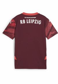Puma - Młodzieżowa koszulka wyjazdowa RB Leipzig 24/25 PUMA Dark Jasper Active Red. Kolor: czerwony. Sport: piłka nożna