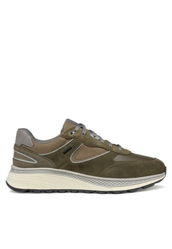 Geox Sneakersy U Spherica Actif X1 U46HGA 02285 C3277 Khaki. Kolor: brązowy. Materiał: zamsz, skóra