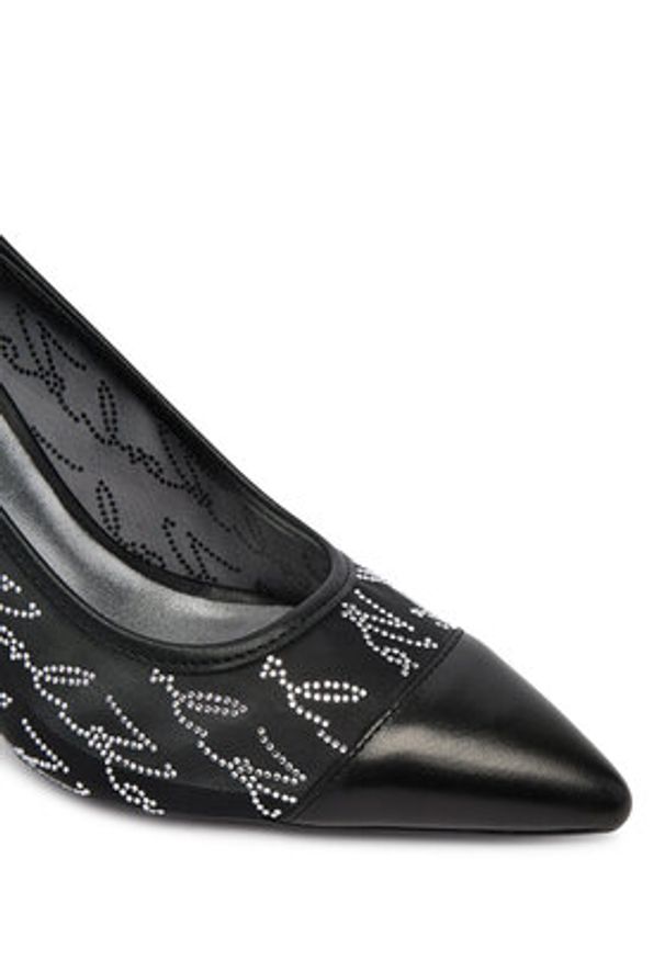Karl Lagerfeld - KARL LAGERFELD Szpilki Sarabande KL30906A Czarny. Kolor: czarny. Materiał: skóra. Obcas: na szpilce