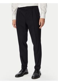 BOSS Spodnie garniturowe H-Perin-263 50567532 Granatowy Tapered Fit. Kolor: niebieski. Materiał: wełna #1