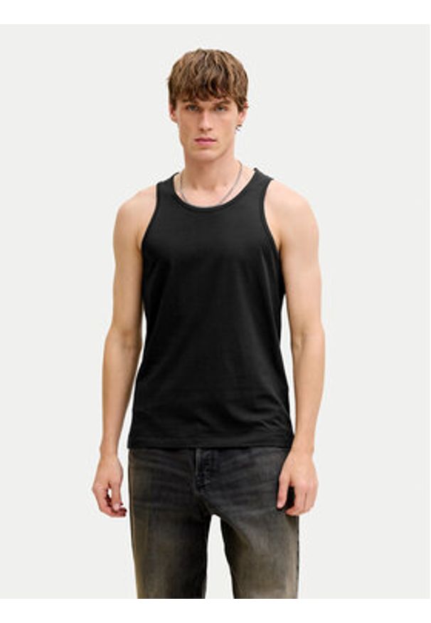 Jack & Jones Komplet tank topów Organic 12297688 Czarny Regular Fit. Kolor: czarny. Materiał: bawełna