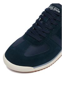 Guess Jeans Sneakersy EO-DELAND-01 WE Granatowy. Kolor: niebieski. Materiał: zamsz, skóra #2