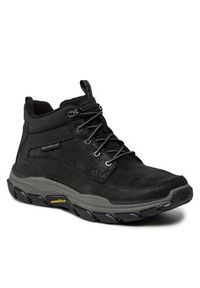 skechers - Skechers Trzewiki Respected Boswell 204454/BLK Czarny. Kolor: czarny. Materiał: materiał