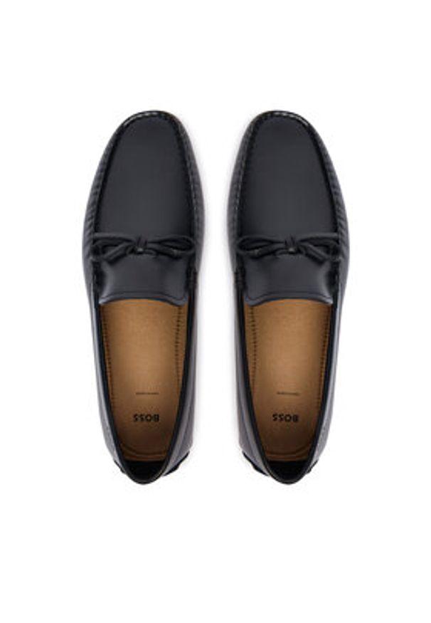 BOSS Mokasyny Noel 50557676 Czarny. Kolor: czarny. Materiał: skóra