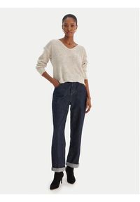 Vero Moda Bluzka Leilani 10318223 Beżowy Loose Fit. Kolor: beżowy. Materiał: syntetyk #4