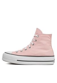Converse Trampki Chuck Taylor All Star Lift Platform HI A06507C Różowy. Kolor: różowy. Materiał: materiał. Obcas: na platformie #6