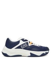 EA7 Emporio Armani Sneakersy X8X248 XK445 U458 Granatowy. Kolor: niebieski. Materiał: materiał