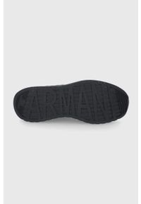 Armani Exchange buty XUX071.XV527.K001 kolor czarny. Nosek buta: okrągły. Zapięcie: sznurówki. Kolor: czarny. Materiał: guma #5