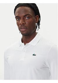 Lacoste Polo DH2615 Biały Regular Fit. Typ kołnierza: polo. Kolor: biały. Materiał: syntetyk #5